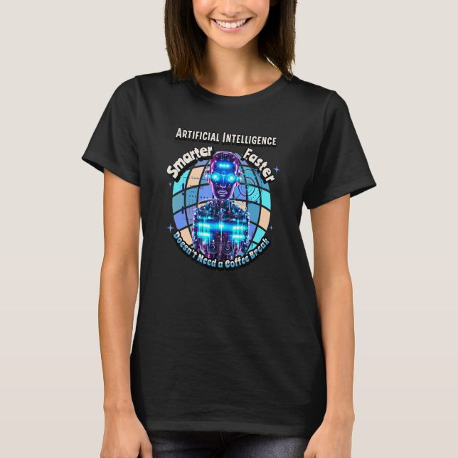 T-shirt Artificial intelligence funny Shirt AI A.I. (Devant)