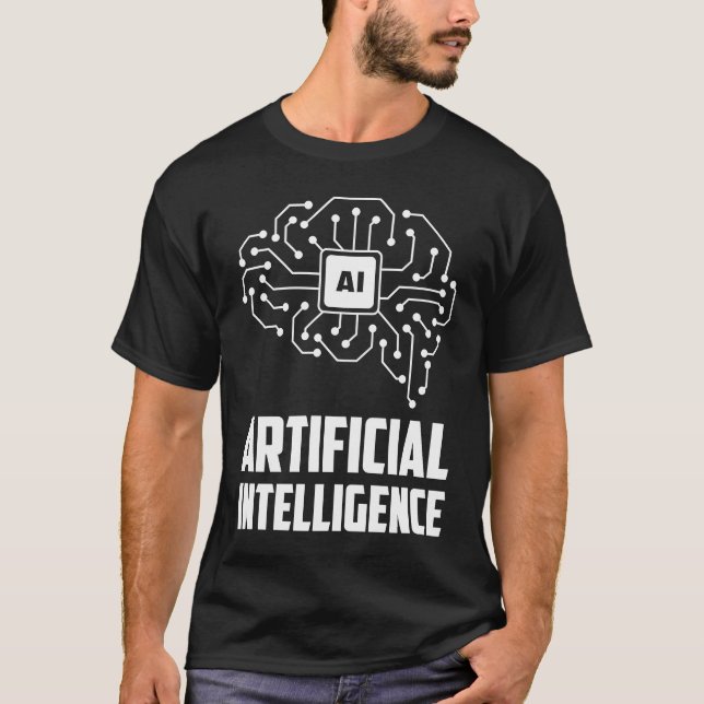T-shirt Artificial Intelligence Geek Tech Data Science Pro (Devant)