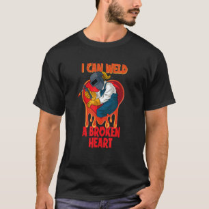 T-shirt artisan métallurgiste Mème Je peux souder un cœur 