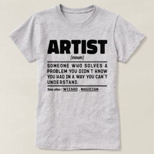 T-shirt Artist Noun Définition Drôle Drôle Sayings Cool