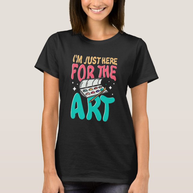 T-shirt Artist Outfit Apparel for Painter Sketching Paint  (Devant)
