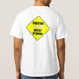 T-shirt artiste au signe de travail