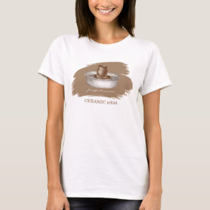 T-shirt Artiste céramiste sculpteur poterie artisanale