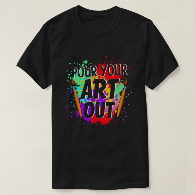 T-shirt Artiste cool Art Pour Hommes Peintres Artiste Pein (Design devant)