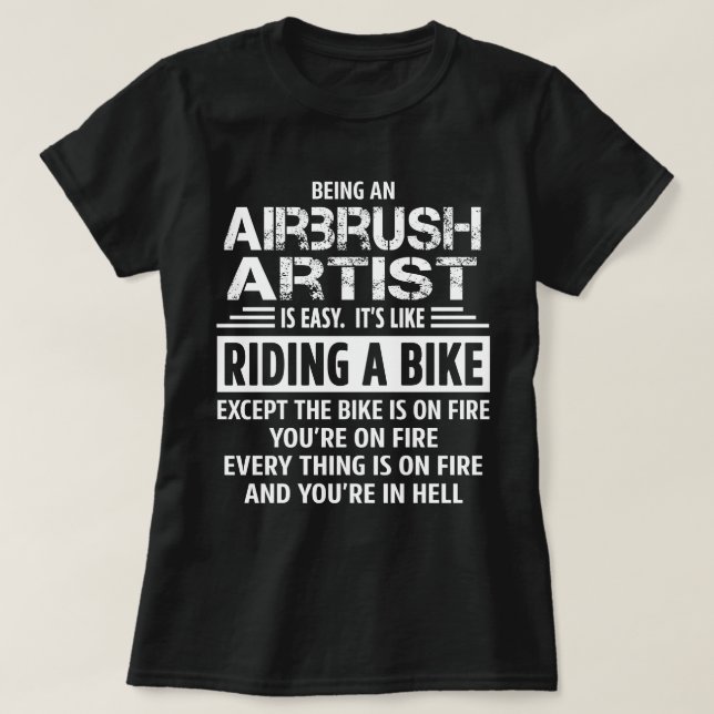 T-shirt Artiste de l'aérographe (Design devant)