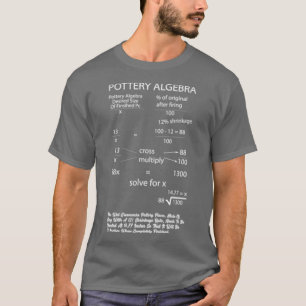 T-shirt Artiste de poterie Algebra