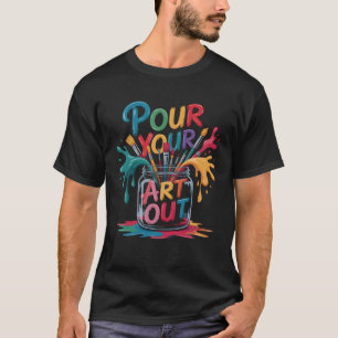 T-shirt Artiste Fait de l'Art Peintre Professeur d'Art Art