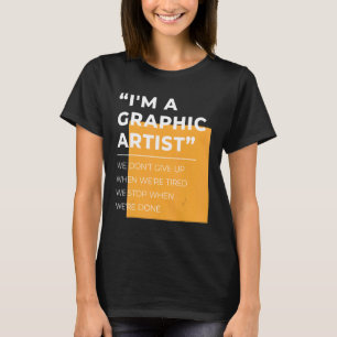 T-shirt Artiste Graphique Ne Pas Abandonner Fatigué Stop Q