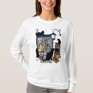T-shirt Artiste néerlandais vintage et chats noirs