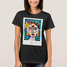 T-shirt artiste portrait Abstrait