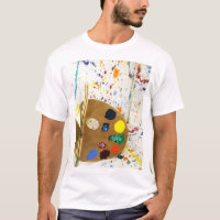 Artistes Peinture Splatter et Palette de Peinture