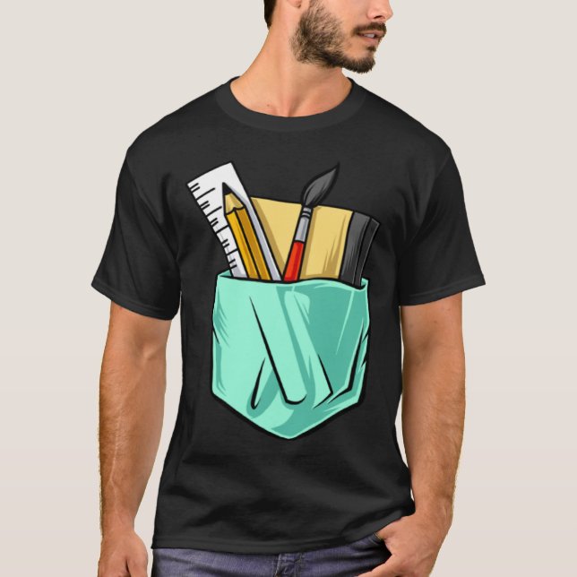 T-shirt Artists Artist Tools  Cute Pocket (Devant)