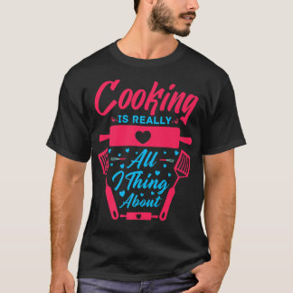 T-shirt arts culinaires cuisine cuisine chef cuisinier cou