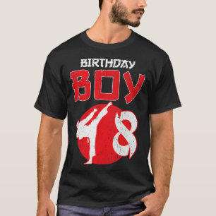 T-shirt Arts Martiaux Anniversaire Karaté Taekwondo 8 Ans