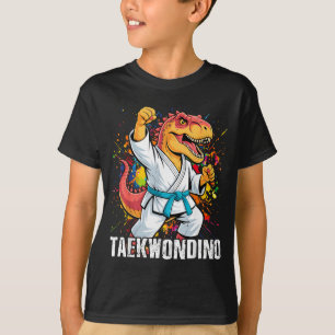 T-shirt Arts martiaux drôles de karaté taekwondo dino anim