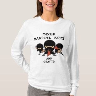 T-shirt arts martiaux mélangés avec le métier
