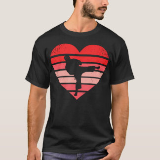 T-shirt Arts Martiaux Rétro Karaté Judo Cœur Saint Valenti