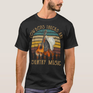 T-shirt Arts vintages Camions Cowboys Et Musique De Pays P