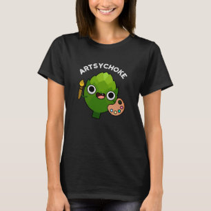 T-shirt Artsychoke Funny Veggie Artichoke Pun Dark BG