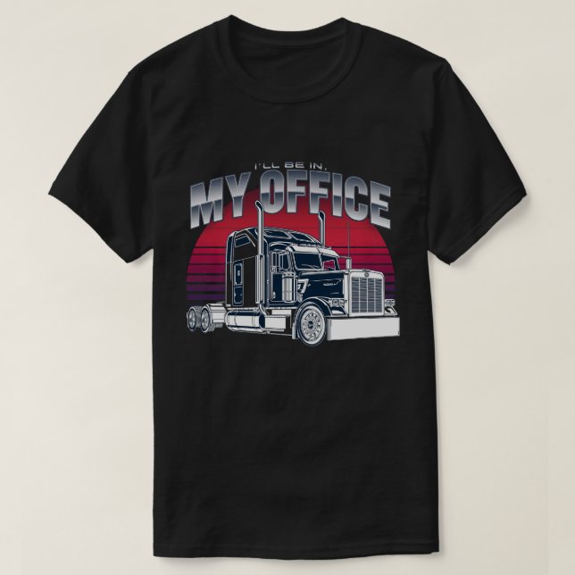 T-shirt Artwork de conception graphique en semi-camion gra (Design devant)