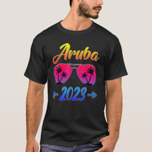T-shirt Aruba 2023 Cool de plage Vacances Vacances Corresp
