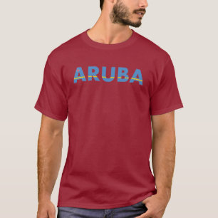 T-shirt Aruba, Caraïbes, vacances, Voyage, Plage, Océan,