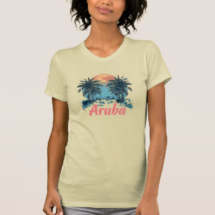 T-shirt Aruba Island Design (Version 2) - Bella+Ca féminin