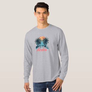 T-shirt Aruba Island Design (Version 2) - Long-Sleev de ba
