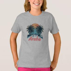T-shirt Aruba Island Design (Version 2) - T-S de base pour