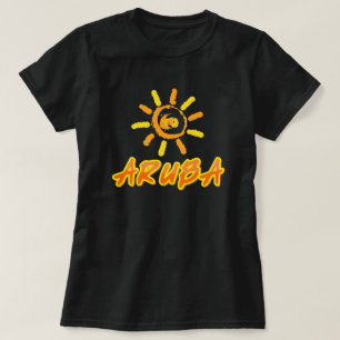 T-shirt Aruba jaune vif et orange