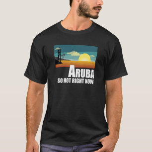 T-shirt Aruba si chaud en ce moment Retro Travel Beach Vac