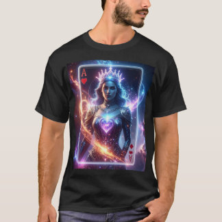 T-shirt As de cœur cosmique Carte Royale Fantastique Céles