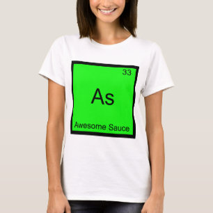 T-shirt As - Tee-shirt avec le symbole de l'élément chimiq