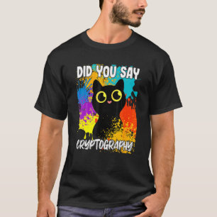 T-shirt As-Tu Dit Cryptographie Chat Noir