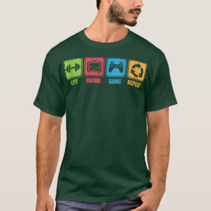 T-shirt Ascenseur, Anime, Jeux Vidéo, Répétition Gym Motiv