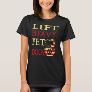 T-shirt Ascenseur Chiens de compagnie lourds Bodybuilding