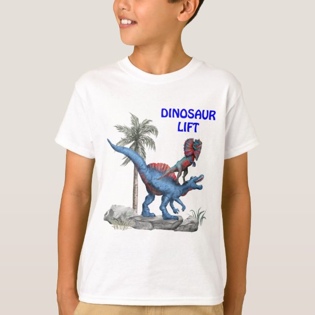 T-shirt Ascenseur Dinosaur (Devant)
