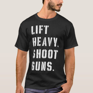 T-shirt Ascenseur Lourds Armes À Feu Entraînement Fitness
