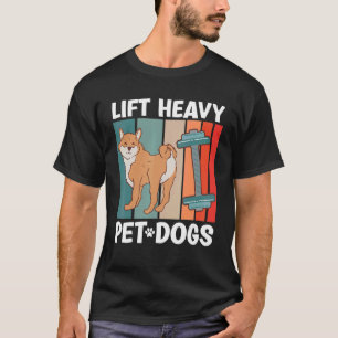 T-shirt Ascenseur Poet Chien lourd Fitness Fitness Bodyb a