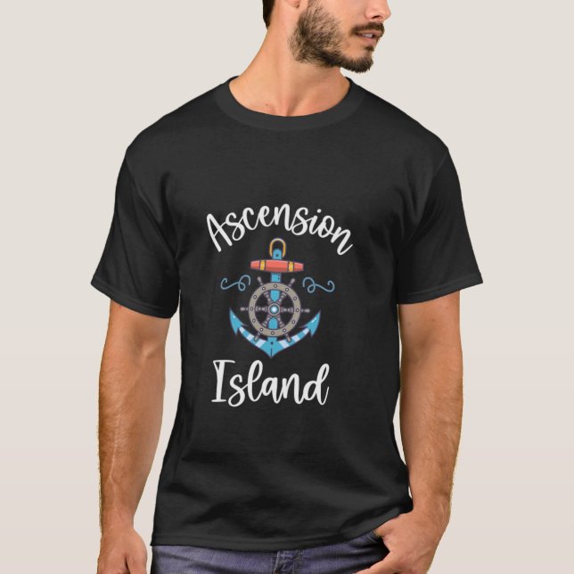 T-shirt Ascension Island Ancres Navires Bateau Atlantique  (Devant)