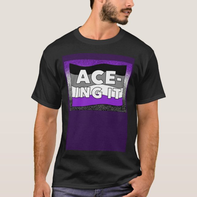 T-shirt Asexual ACE ing IT Pride LGBTQ+ (Devant)