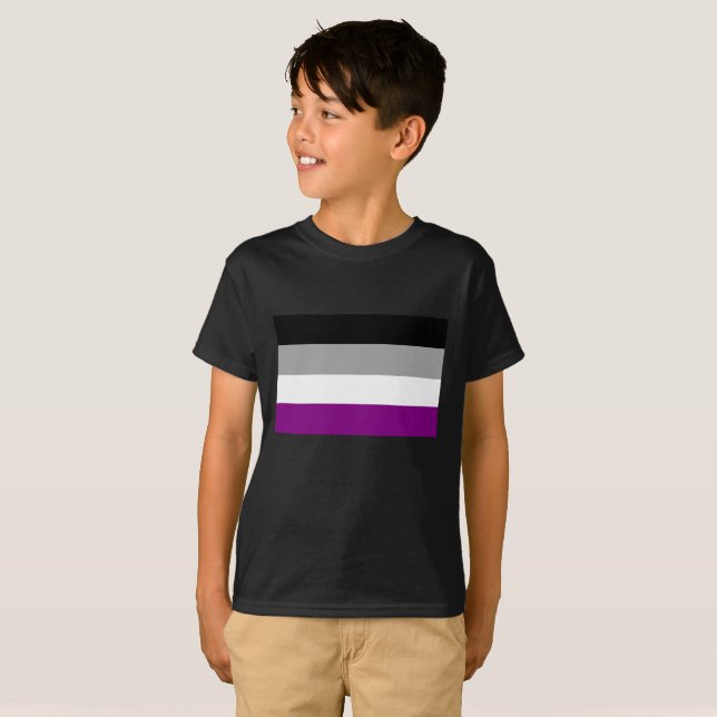 T-shirt Asexual drapeau (Devant entier)