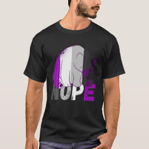 T-shirt Asexual Flag Nope Speeping Bear Ace Asexual LGBQA