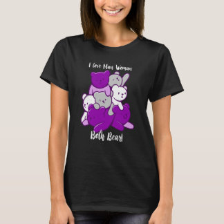 T-shirt Asexual I Love Man Woman Both Bear Asexuality Ace 
