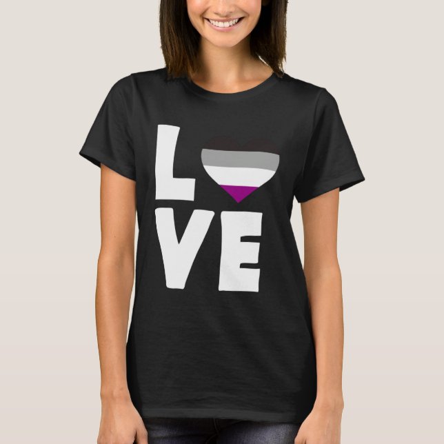 T-shirt Asexual Love  1 (Devant)
