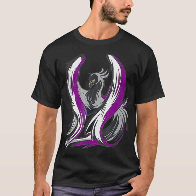 T-shirt Asexual Pride Flag Design Support Asexuality LGBTQ (Devant)