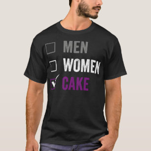 T-shirt Asexuel Plutôt Manger Gâteau Ace Fierté Asexuelle