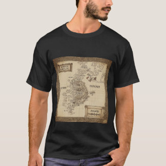 T-shirt Asgard & Midgard - Carte des Royaumes Fantastiques
