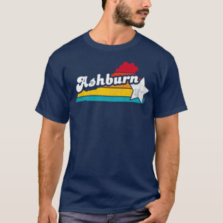 T-shirt Ashburn Virginia Vintage Souvenir désorganisé