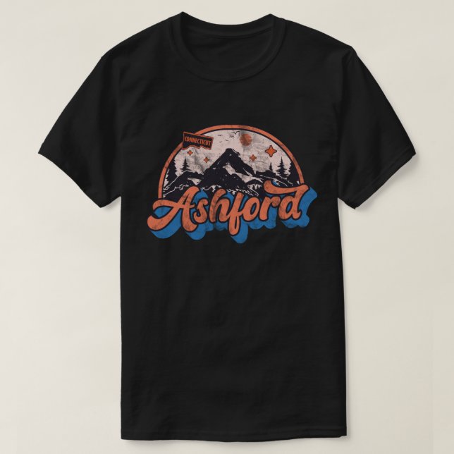 T-shirt Ashford, Connecticut (Design devant)